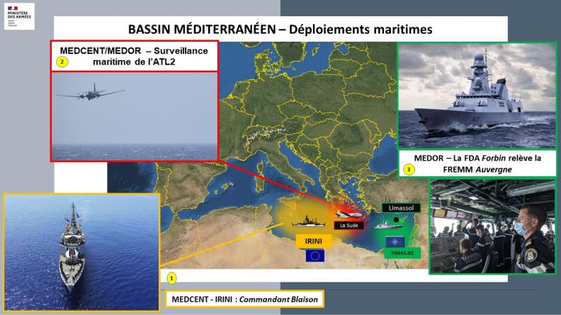BASSIN MÉDITERRANÉEN - DÉPLOIEMENTS MARITIMES