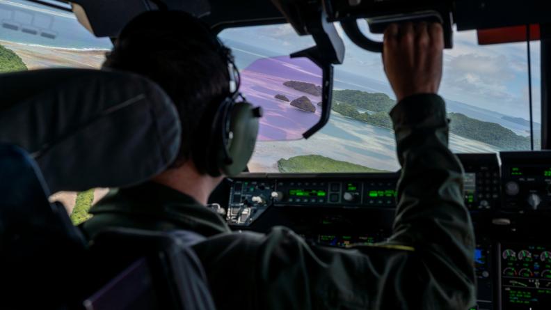 L'A400M sur ses premiers vols entre Guam et Palau