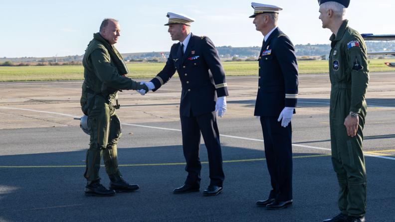 Visite du GCA Frédéric Parisot, major général de l’armée de l’Air et de l'Espace