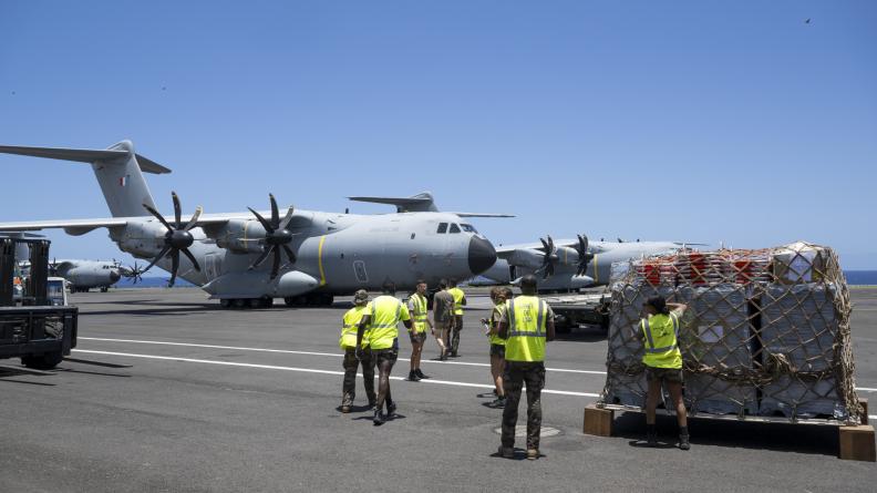 Base aérienne de La Réunion : un pont aérien pour répondre à l’urgence humanitaire