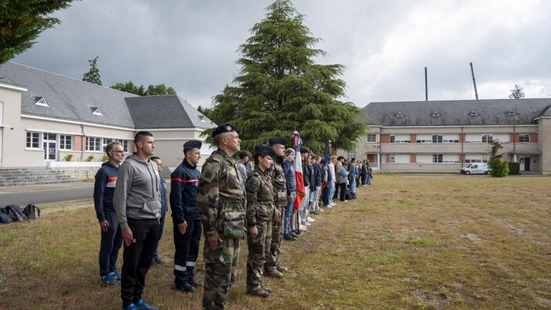 Cérémonie d’accueil dans le cadre des classes de défense et de sécurité globale.