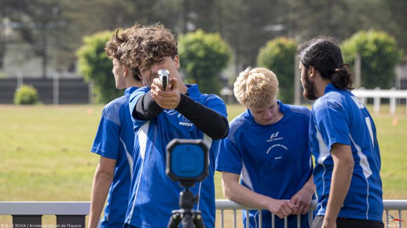 Tournoi sportif dans le cadre des classes de défense et de sécurité globale sur la BA273.