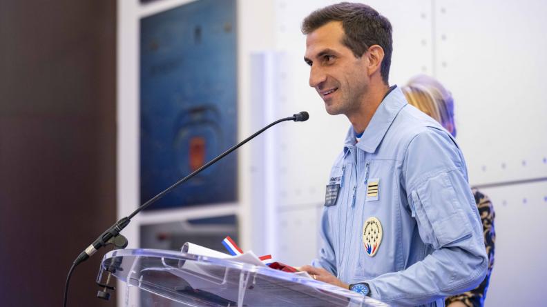 Le commandant Aurélien Declercq, leader de la PAF