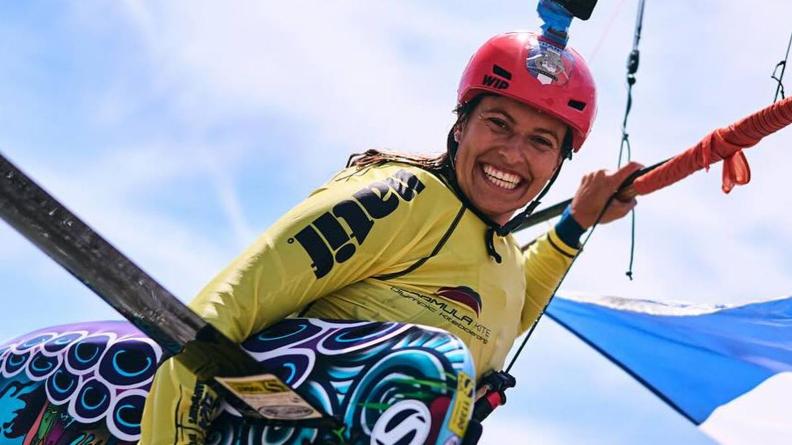 Lauriane Nolot possède le meilleur palmarès français en kitefoil