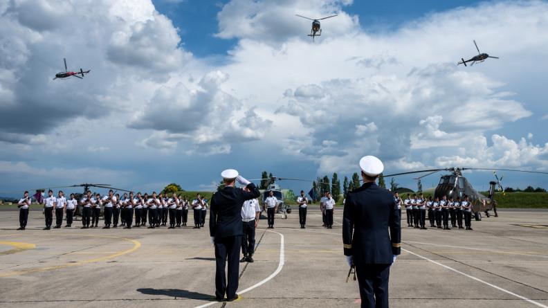 Cérémonie commémorant le 50ème anniversaire de l’EH et du CIEH sur la base aérienne 115
