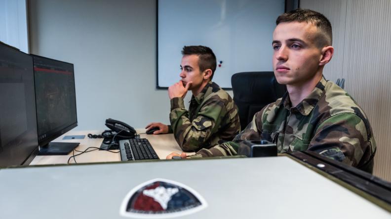 Cybercombattants lors d’un exercice cyber