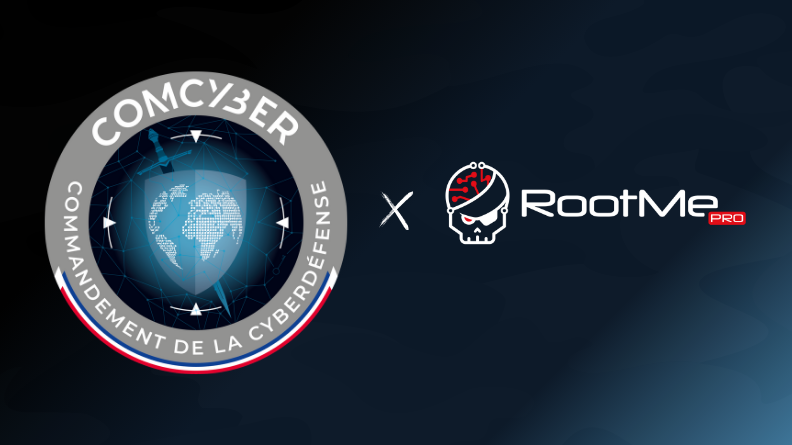 Logos du COMCYBER et de Root me pro