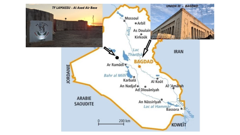 Carte de l'Irak