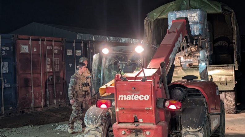 Mi-mars 2025, la force AIGLE a procédé à un exercice de desserrement