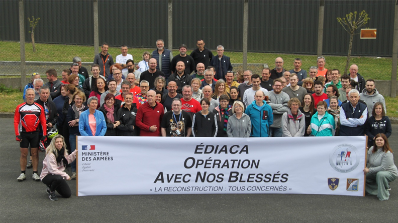 89 personnel de l’EDIACA et membres du CSAG ont parcouru 673 km