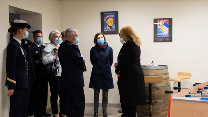 La ministre des Armées inaugure l’espace ATLAS « Familles » de la BdD de Toulon