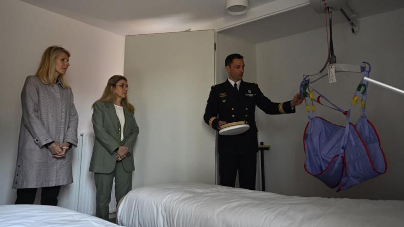 Inauguration du village « Géo André » destiné aux blessés militaires