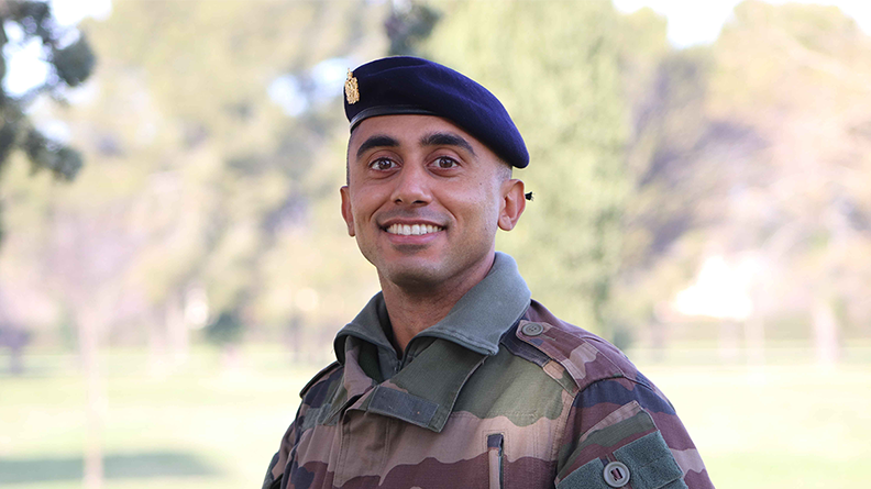 commissaire aspirant Loïc, 30 ans, élève officier à l’école des commissaires des armées