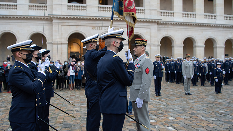Les élèves commissaires de la promotion 2021 baptisés « promotion Intendant général Daru »