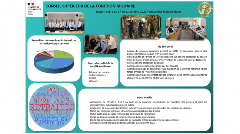Infographie bilan de la session 109-2