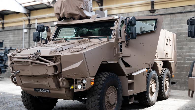 Un GRIFFON du 7e RMAT, véhicule moderne du programme SCORPION
