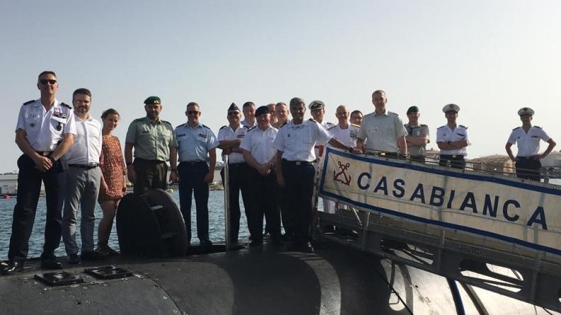Les auditeurs du Paris ICC à bord du sous-marin nucléaire d’attaque Casabianca à Toulon