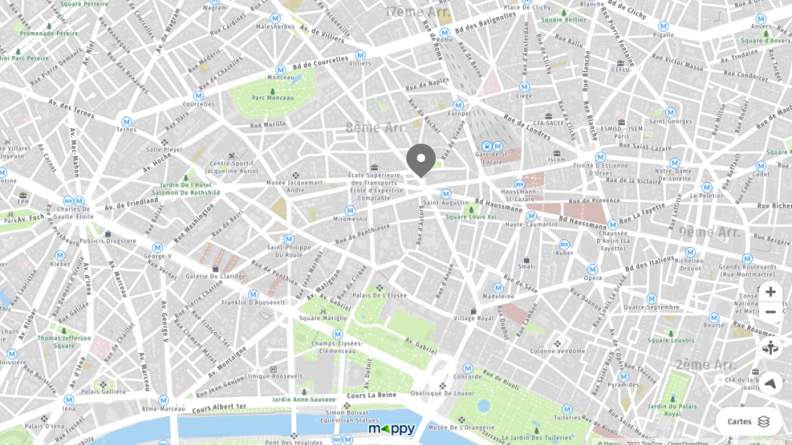 Cercle National des Armées map