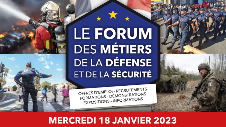 Forum des Métiers de la Défense et de la Sécurité 2023 Forum des Métiers de la Défense et de la Sécurité 2023