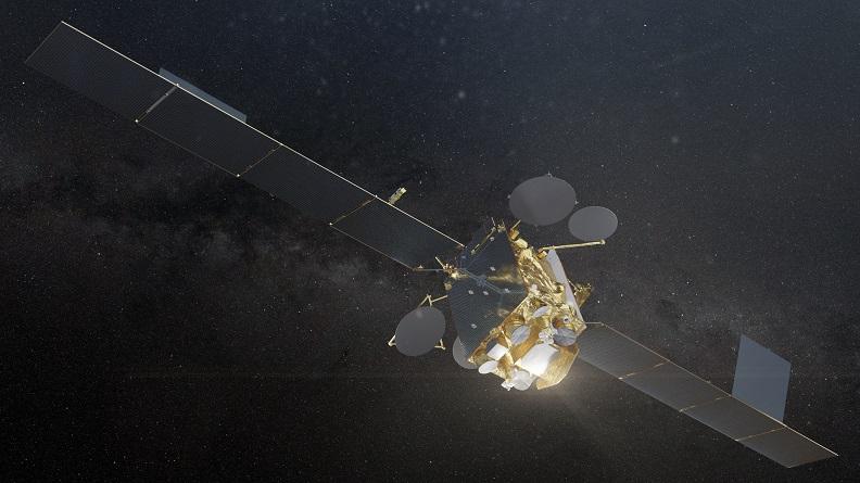 Vue d'artiste du satellite Syracuse 4B