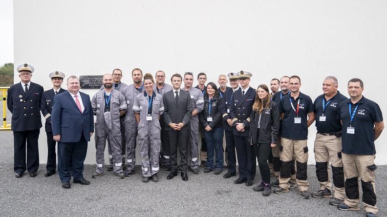 Visite d'Emmanuel Macron à DGA Techniques terrestres