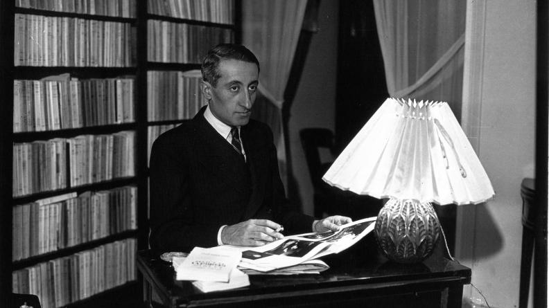 Le romancier Hubert de Lagarde (photographie de presse)