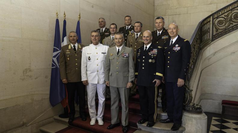 Déjeuner de travail du CEMA après le défilé du 14 juillet