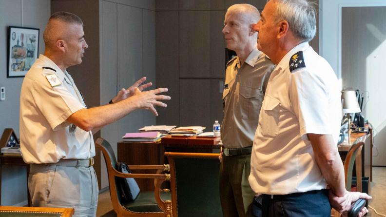 Rencontre du chef d’état-major des armées avec ses homologues belge, néerlandais et luxembourgeois
