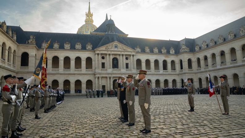 CEMA lors de la prise d'armes de rentrée 2025 aux Invalides