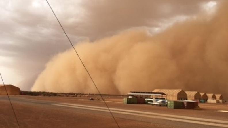 Une tempête de sable