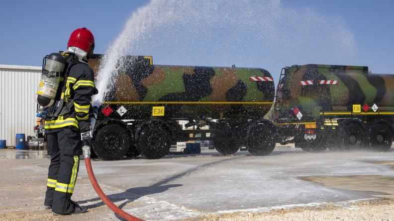 Exercice incendie Chammal