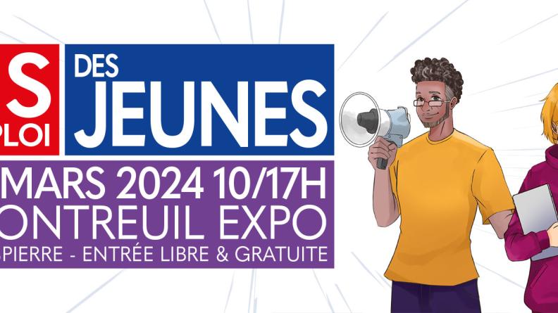 Affiche Paris Pour l'Emploi Jeunes 2024 Affiche Paris Pour l'Emploi Jeunes 2024