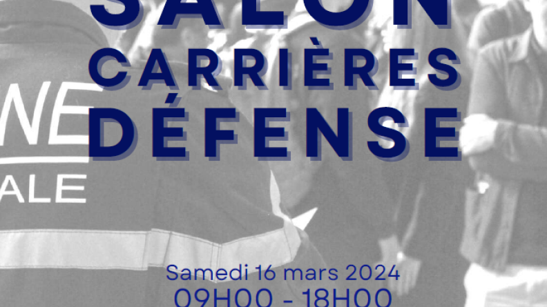 Affiche salon Carrières Défense Paris 2024 Affiche salon Carrières Défense Paris 2024