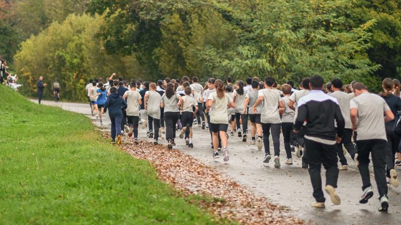 Le cadre naturel de l'école est propice à la pratique du sport en plein air