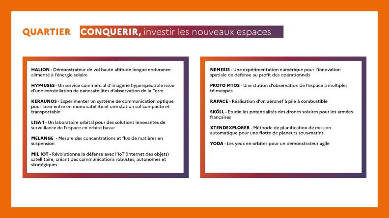 Liste des projets