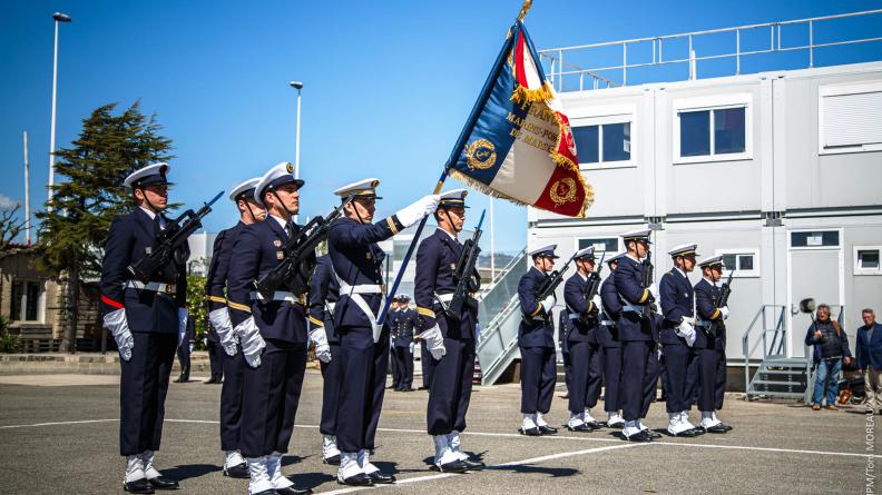 Cérémonie de transmission de drapeau au BMPM