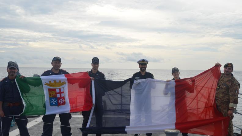 Corymbe – Le Commandant Ducuing est inséré à EUROMARFOR dans le golfe de Guinée