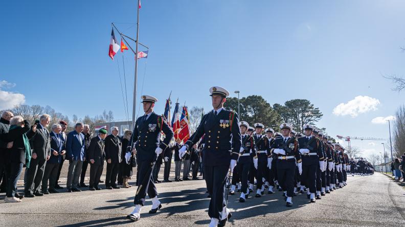 Cérémonie de tradition de l’École des fusiliers marins