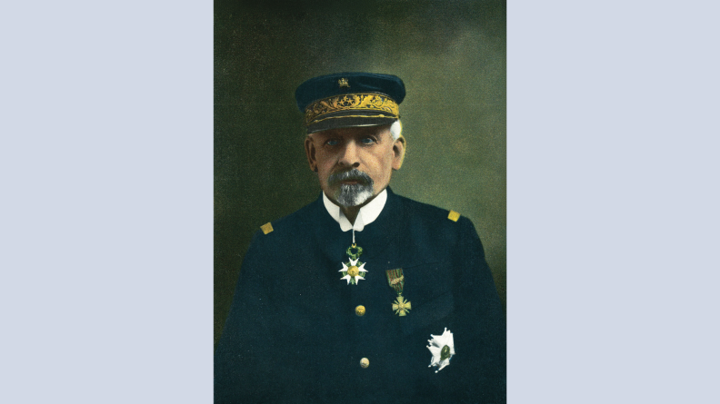 Photographie peinte de l'amiral Ronarc'h