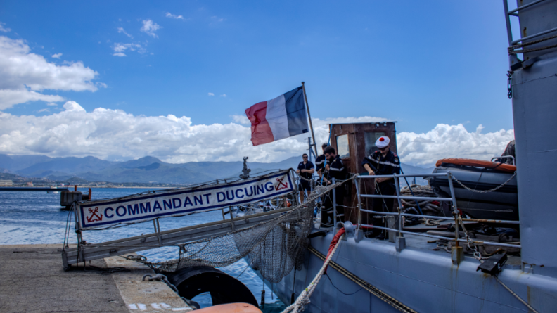 Le Commandant Ducuing à Ajaccio