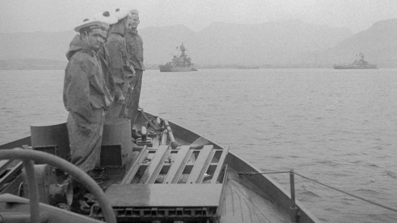 13 septembre 1944, arrivée de l'escadre française à Toulon