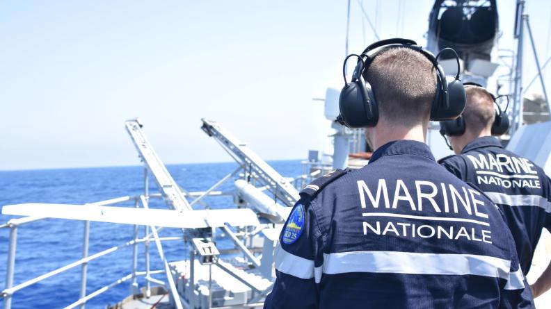 Entraînement drone pour le PHM Commandant Blaison