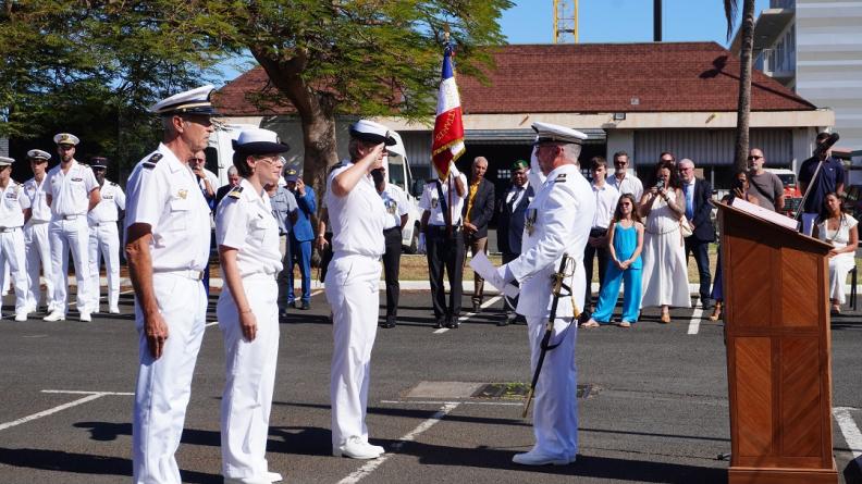 Prise de commandement de la flottille de réserve maritime à la Réunion