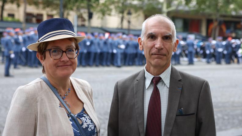 Jean-Michel et sa femme. Limoges (Haute-Vienne).