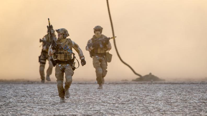 Forces françaises stationnées à Djibouti sous la chaleur du désert du Grand Bara, 2018