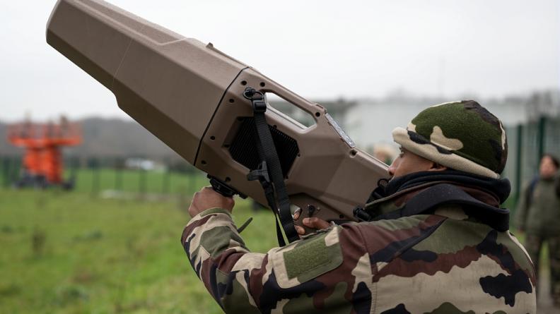 Entraînement avec le brouilleur Nerod, lors de l’exercice Coubertin LAD de janvier 2023. 
