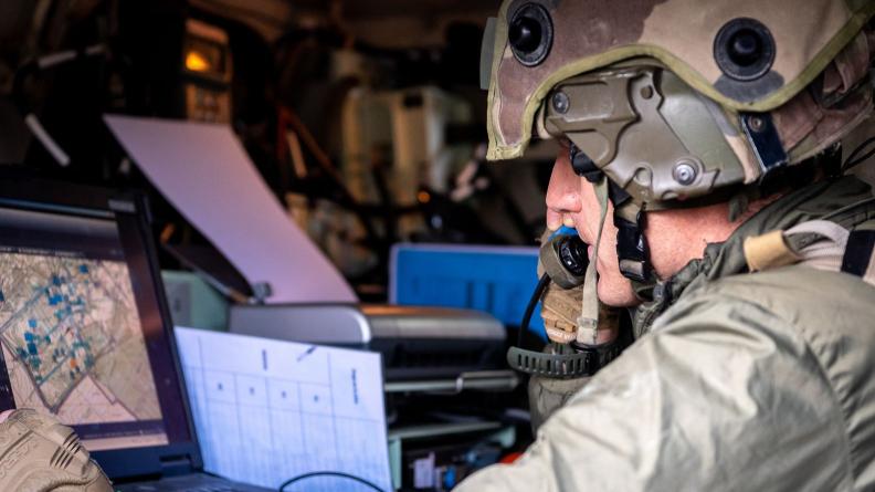 Le système d’information du combat Scorpion sur le terrain.