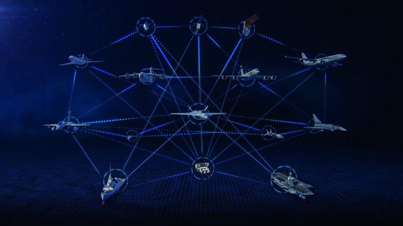 Représentation du système du combat aérien du futur. 