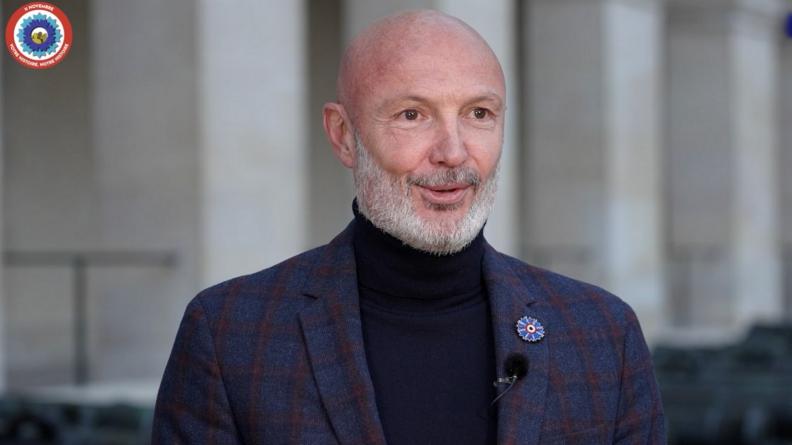 Frank Leboeuf, ambassadeur du Bleuet de France, novembre 2023.