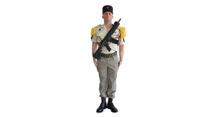 Uniforme du groupement d’aide à l’engagement amphibie